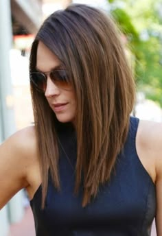 Grad Shoes, Long Layered Bob Hairstyles, Aline Bob, A Line Haircut, Bob Hairstyles For Round Face, Hair Length Chart, Haircuts For Medium Length Hair