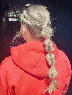 Braided Sporty Hairstyles, Basketball Cheer, Running Hairstyles, Softball Hairstyles