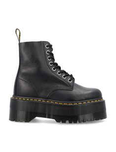 Upper: 100% Leather Lining: 60% Leather, 40% Textile Sole: 100% Pvc Dr Marten Boots Platform, Dr Martens Platform Boots, Faux Leather Lace-up Platform Martin Boots, Dc Martens Platform Boots, Platform Docs, Dr Martens 1460 Pascal, Jadon Boots, Dr Martens Shoes, Platform Combat Boots