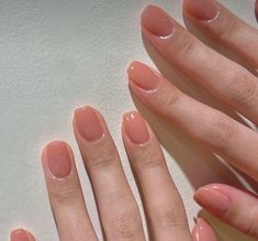 Simple Spring Nails, Gel Set, Pink Gel, Simple Gel Nails, Minimal Nails, Blush Nails, Casual Nails, Pretty Gel Nails