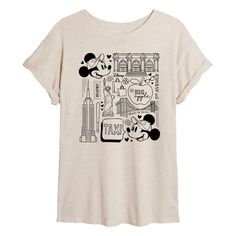 Disney - Minnie Mickey NY Taxi - Women's Oversized T-Shirt - Celebrate the essence of Disney's Disney with officially licensed apparel featuring unique designs crafted exclusively by Hybrid Apparel. Each piece brings beloved characters, iconic imagery, and memorable moments to life, offering Disney fans a one-of-a-kind way to showcase their passion. Kids Pattern, Disney Shirt, Disney Tshirts, Mickey Minnie Mouse, How To Show Love, Disney Ladies, Pattern Graphic, Oversized Tee, Mickey Minnie