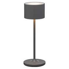 a lamp that is on top of a table