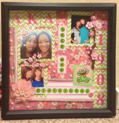 a collage with pictures and flowers on it