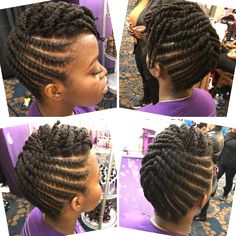 Natural Hair Braided Updo For Black Women, Latest Natural Hair Twist Styles, Ladies Undercut, Hairstyle Female, Undercut Hairstyle, Natural Twist