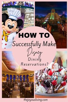 how to successfully make disney dining reservations Disney World Dining 2023, Disney Dining 2023, Character Dining At Disney World 2023, Disney World Character Dining 2023, Disney Character Meals, Disney Restaurants 2023, Chef Mickeys Disney World