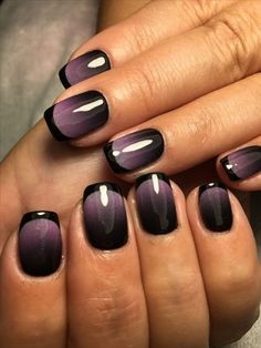 Toes Nails, Halloween Nails Diy, Unghie Sfumate, Nagellack Trends, Purple Nail, Her Nails, Nails Colors, Halloween Nail Designs, Dipped Nails