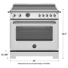 an oven is shown with measurements for the top and bottom drawers on each side, along with