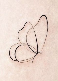 a black and white drawing of a butterfly on a beige background with the word love written in cursive writing