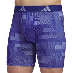 Refresh your style with this irresistible Men's adidas Microfiber Boxer Brief. Click on this MEN'S GUIDE to find the perfect fit and more! Refresh your style with this irresistible Men's adidas Microfiber Boxer Brief. Click on this MEN'S GUIDE to find the perfect fit and more! FEATURES Functional, no-gap fly No-ride-up leg construction keeps fit consistent and prevents bunching Plush-soft tagless waistband and super smooth stitching deliver superior comfort Soft, stretchy, quick-drying material Athletic Tights, Weight Room, Boxers Briefs, Keep Fit, Blue Gender, Boxer Briefs, Adidas Men, Put On, Polyester Spandex