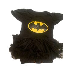 Baby Girl Batman One Piece Costume Black Yellow Halloween Tutu Size One Piece Costume, Halloween Tutu, Costume Halloween, Kids Costumes, Black N Yellow, Halloween Costumes, Kids Shop, Batman