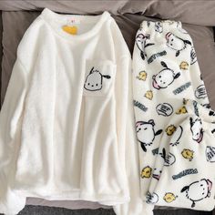 Hello Kitty Pochacco, Cinnamoroll Hello Kitty, Flannel Pajama Sets, Really Cute Outfits, Pajama Sets