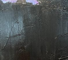 an abstract painting with purple and blue colors on black background, showing the texture of paint that has been smudged off