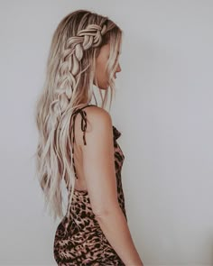 Partial Updo, Big Braids, Peinados Fáciles Para Cabello Corto, Long Blonde, Braid Hairstyles, Trending Hairstyles, Half Up Half Down Hair, Long Blonde Hair, Box Braids Hairstyles