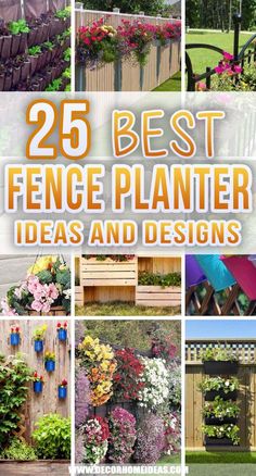 the 25 best fence planter ideas and designs