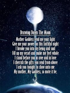 Drawing down the moon www.bkgfactory.com/ Drawing Down The Moon, Moon Spells, Moon Water, The Moon And Stars, Full Moon Ritual, Under Your Spell, Magick Spells, Wiccan Spells, Spells Witchcraft