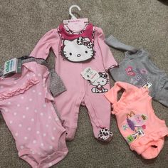 New With Tag Hello Kitty Birthday Theme, Luxury Baby Clothes, Mommy And Baby Pictures, Hello Kitty Gifts, Hello Kitty Merchandise, Baby Wishlist, Baby Girl Clothes Winter