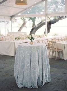 Table Setting, Wedding Inspiration, Tablescapes, Dining,  Event Rentals, Dinner Party, Wedding Ideas, Event Inspiration, Wedding Inspo Linens For Wedding Receptions, Patterned Linens Wedding, Stradley Davidson Linen, Blue Linens Wedding, Cocktail Hour Tables, Stradley Davidson, French Blue Wedding, Wedding Table Setup