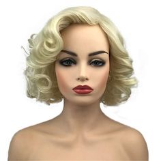 Category:Synthetic Wig; Gender:Women's; Wig Type:Cosplay Wig; Occasion:Daily Wear,Party / Evening,Vacation,Birthday,Cosplay Costumes; Age Group:Adults; Cosplay Works:Roaring 20s; Color Shade:Blonde; Hair Material:Synthetic Hair; Cap Construction:Machine Made; Texture:Curly; Length:Short; Features:Fluffy,Easy to Carry,Comfy,Fashion,Party; Heat Resistant:Yes; Listing Date:07/31/2023; Cap Circumference:; Front to Back:; Nape of Neck:; Side to Side Across Forehead:; Side to Side Over Top:; Temple to Short Curly Wig, Wig Review, Curly Color, Short Curly Wigs, Hair Women, Curly Wig, Blonde Bombshell, Blonde Wig, Costume Wigs