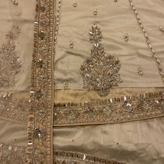 Pakistani And Indian Nikkah Or Walima Dress Elegant Festive Dresses For Reception, Elegant Festive Reception Dress, Elegant Gown With Dabka Work For Reception, Formal Silk Anarkali Set With Dupatta, Elegant Formal Gown With Dabka Work, Luxury Wedding Dress With Resham Embroidery, Elegant Formal Dresses For Festivals, Gold Raw Silk Anarkali Set For Formal Occasions, Elegant Silk Anarkali Set With Traditional Drape