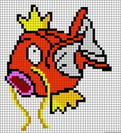 an image of a cartoon character made out of pixels