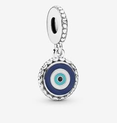 Minimalist Necklace Silver, Turquoise And Black, Blue Charm, Pandora Bracelet Charms, Evil Eye Charm, Pandora Bracelets