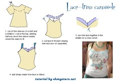 the instructions for how to sew an easy tank top