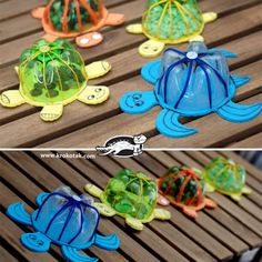 plastic sea turtle crafts for kids to make