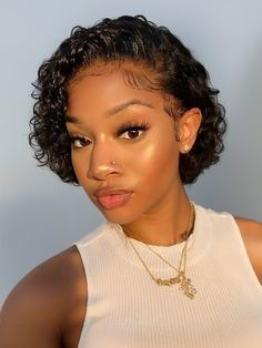 Short Curly Wig Hairstyles Black Women, Curly Hair Styles Black Women, Short Curly Hair Styles Black Women, Curly Hair Styles Black, Short Curly Hair Styles, Hair Short Curly, Curly Pixie Cut, Short Curly Wig, Cheap Human Hair Wigs