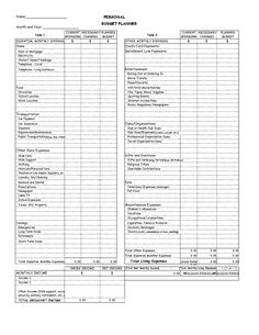 a printable financial statement sheet