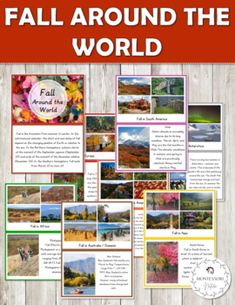 fall around the world with pictures and words