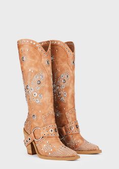 Current Mood Butterfly Cowboy Boots - Light Brown – Dolls Kill Funky Boots, Cows Milk, Butterfly Details, Cowgirl Look, Dr Shoes, Chloe Shoes, Western Boots Women, Brown Heels, Gorgeous Shoes