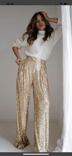 Elegant Sequin Pants, Luxury Designer Pants For Festive Occasions, Luxury Elegant Wide Leg Pants For Parties, Luxury Party Wide Leg Pants For Women, Luxury Elastane Wide Leg Party Pants, Luxury Wide Leg Pants For Party Season, Luxury Wide Leg Bottoms For Party Season, Luxury Festive Pants For Night Out, Luxury Glamorous Wide Leg Pants For Party