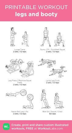 the printable workout guide for women and men