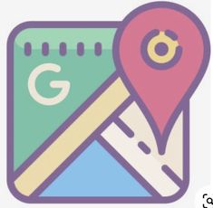 a map with a pin on it and a pencil in the middle png clipart