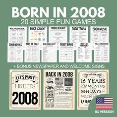 a poster with the words born in 2008 and then it's written on it