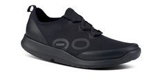 Please note: OOFOS recommends buying half a size up in this style. The OOmg Sport LS is an Active Recovery shoe built for a highly active day. Designed on the same foundation of OOfoam™ technology and patented footbed geometry as other OOFOS models. The midsole of the OOmg Sport LS is accentuated by a tapered sidewall, paired with our unique 4-way stretch FibreFlex upper that forms to your every move. The LS takes our athlete-inspired OOmg Sport and adds an integrated Lacing System, allowing for Oofos Shoes For Women, Oofos Shoes, Active Recovery, Black Clogs, Closed Cell Foam, Black 13, Shoe Black, Kids Luggage, Black 7