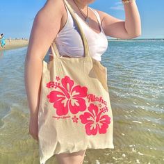 Coconut Girl Tote Bag, Moon Place, Summer Tote Bags