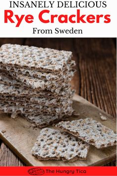 How to make Swedish Knackebrod (AKA Swedish crispbread, Swedish flatbread, Swedish rye crackers, Swedish rye bread). Crisp Bread Recipe, Rye Crackers Recipe, Crisp Bread Toppings, Wasa Crispbread Recipes, Swedish Bread Recipe, Rye Crispbread Recipe, Swedish Crackers, Crispbread Recipe, Cracker Bread