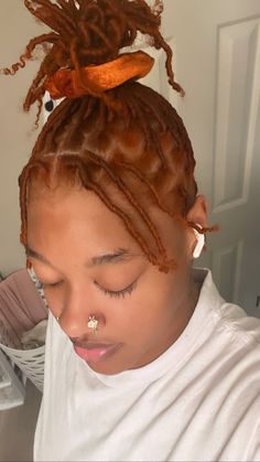 Ginger Starter Locs Black Women, Starter Locs 4c Hair Short, Dyed Starter Locs Black Women, Starter Locs Color, Ginger Starter Locs, Starter Locs On Short Hair, Coil Locs, Short Starter Locs