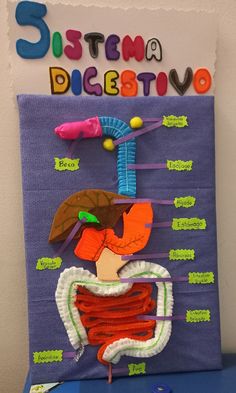 an art project made out of paper and yarn with the words sistema dissesito on it