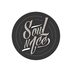 the logo for soul juice, which has been designed to look like an old record