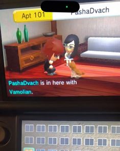 an image of a video game being played on a cell phone screen with the caption'ashdawach is here with vamolan '