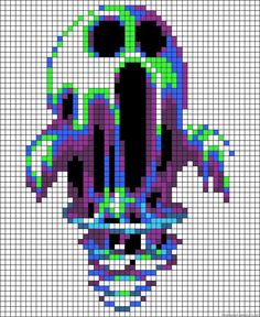 an image of a robot made out of pixels