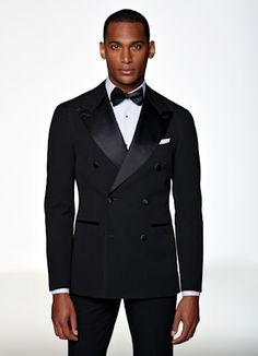 Black Man Tuxedo, Suit Type For Men, Double Breasted Tuxedo Wedding, Vintage Tuxedo Men, Double Breasted Tuxedo Men, Black Tuxedo For Men Classy, Best Prom Outfits, Black Double Breasted Suit Men, Mens Black Tuxedo