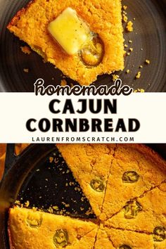 this homemade cajun cornbread is so good and easy to make