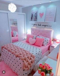 Bedroom Ideas For Small Rooms Cozy, Girly Room Decor, Bedroom Ideas For Couples, Luxury Room Bedroom, Pink Bedroom Decor, Pink Room Decor, Dream Apartment Decor, Dekorasi Kamar Tidur, Room Redesign