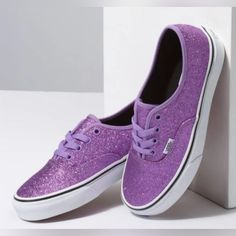 Vans Authentic Glitter Fairy *Nwt* Color: Fairy Wren/ True White Size: 4.5 Men's/ 6.0 Women's Sku: Vn0a2z51v2h Glitter Fairy, Fairy Wren, Shoes Vans, Vans Authentic, Wren, Womens Vans, Vans Shoes, Color Purple, Size 4