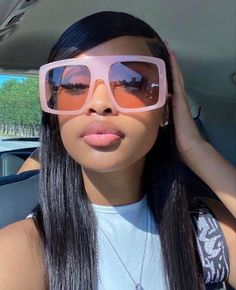 Baddie Eyeglasses, Baddie Sunglasses, نظارات شمسية, Have Inspiration, Stylish Glasses, Baddie Hairstyles, Black Girls Hairstyles, Black Women Hairstyles