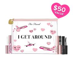 $50.00 $35.00 at checkout! | Too Faced Lashes & Lips To Go: Travel Size Mascara, Lash Primer & Lip Plumper Set Grungy Makeup, Lip Injection Lip Gloss, Mascara And Eyeliner, Lips Essentials, Travel Gift Set, Mascara Primer, Thick Lashes, Bare Lip, Waterproof Liquid Eyeliner