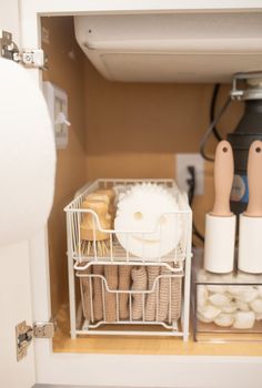 the kitchen is organized and ready for us to use